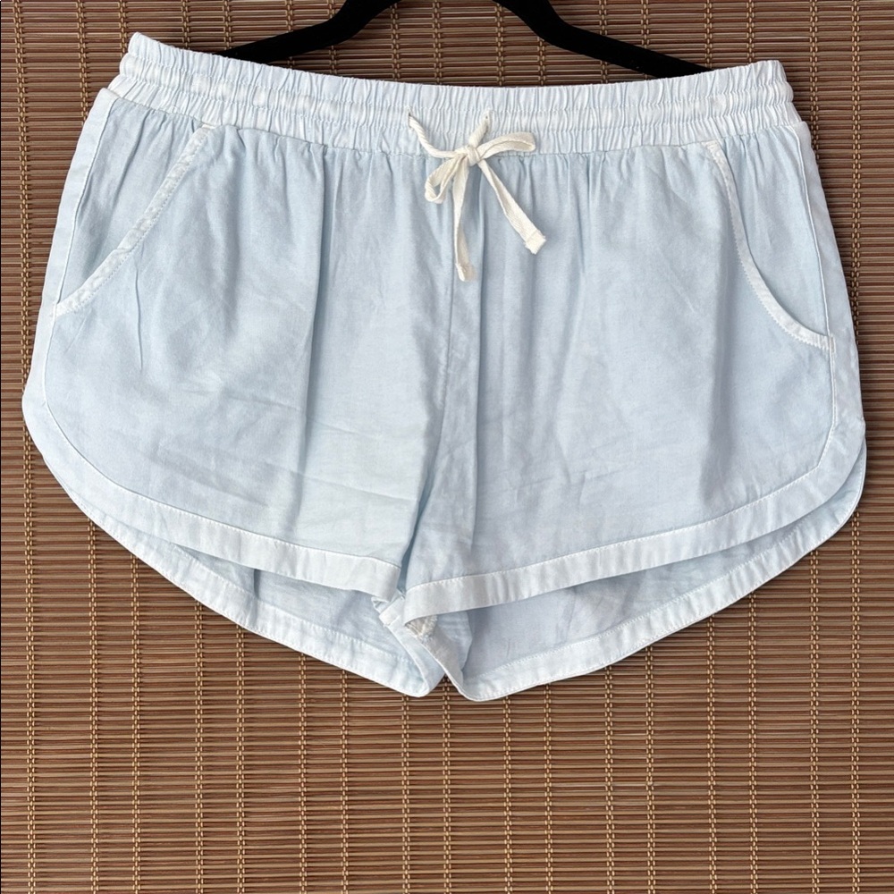 Billabong Light Blue Drawstring Casual Cotton Beach Shorts